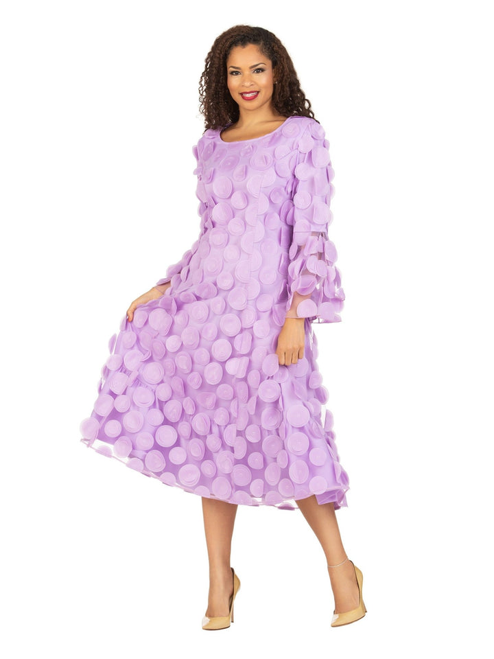 Bell Slv A - line Drs w/ Circular Petals Decor - Especially Yours