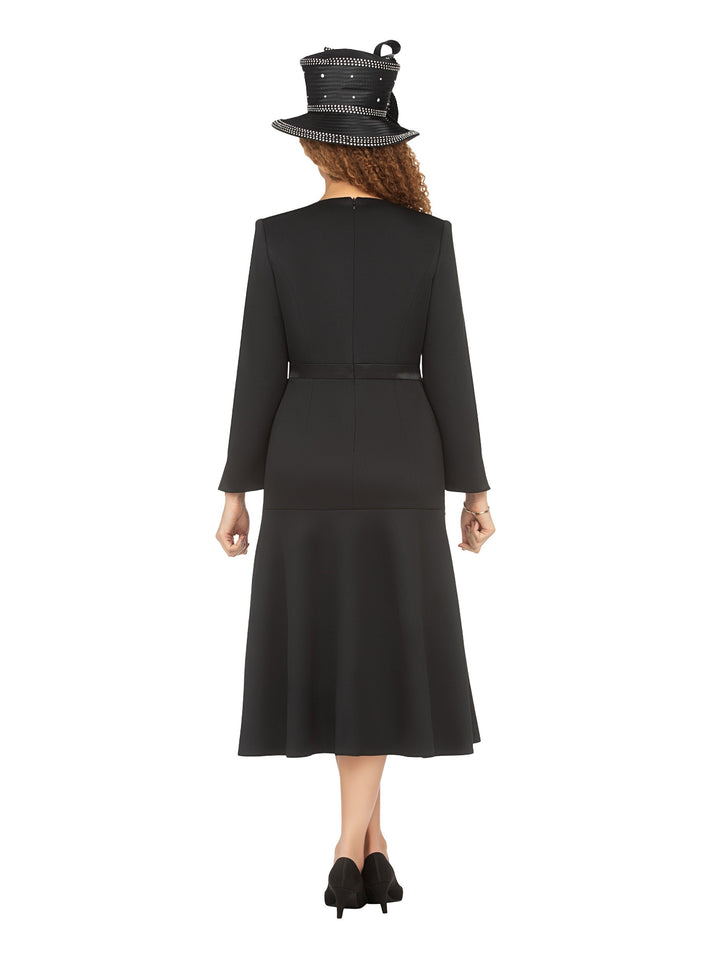 Light Scuba A-Line Dress w/ Galaxy Stone Decor