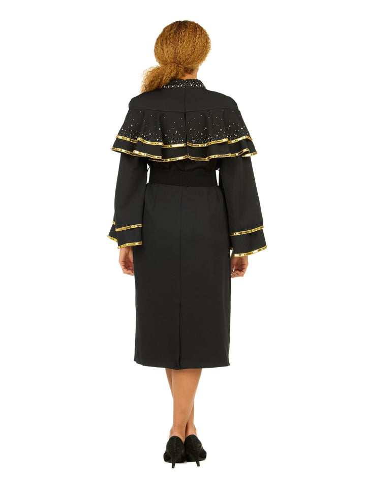 Mock Neck Shift Drs w/ Seq&Beads Decor - Plus - Especially Yours