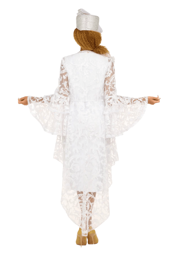 Lace Hi - Lo 2pc Jkt Dress w/ Flounce Sleeves - Plus - Especially Yours