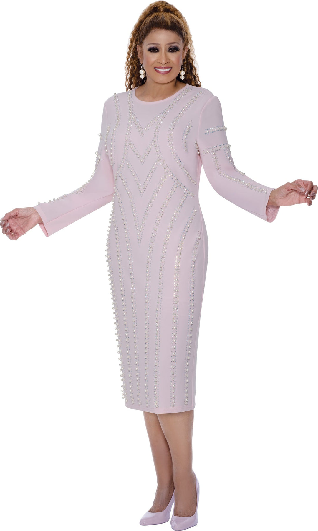 1pc Scuba Knit Womens Church Dress DCC309551 - Especially Yours