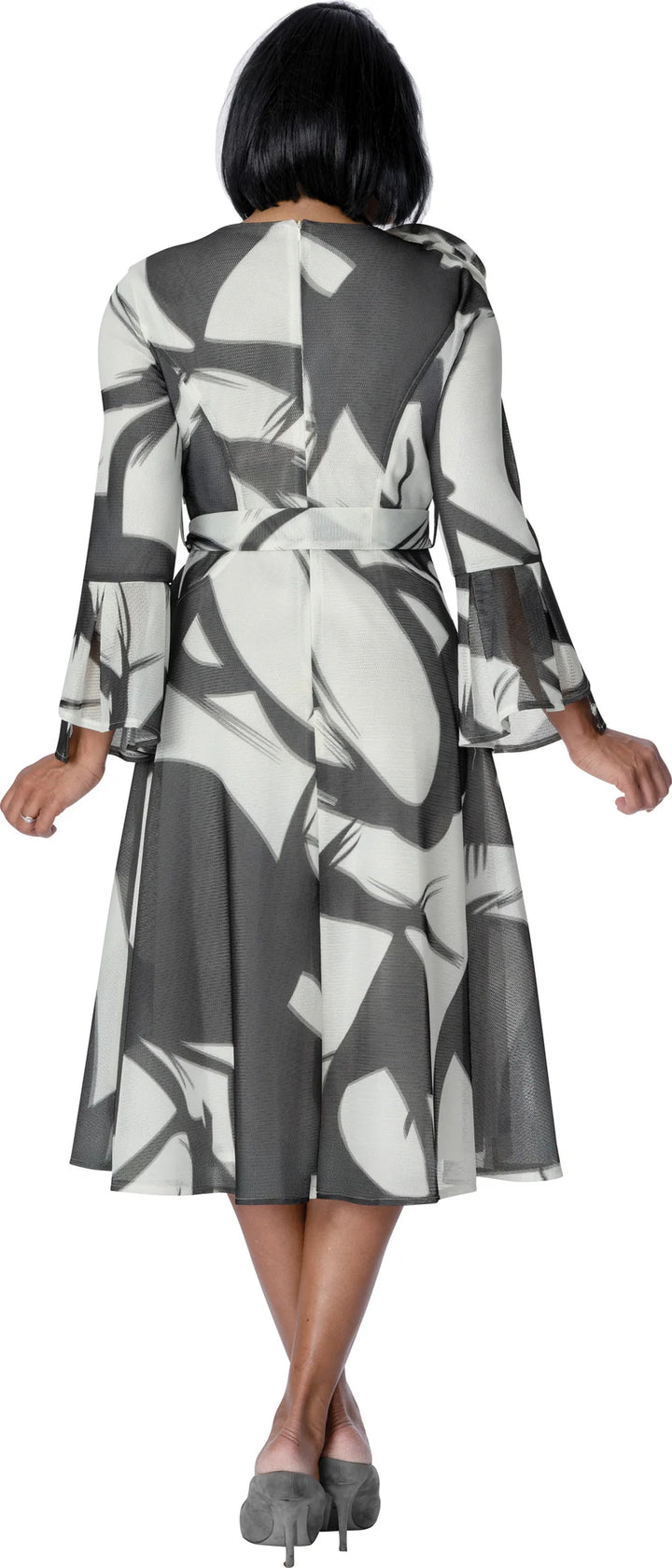 1pc Novelty Womens Church Dress With 3D Shoulder Adornment DN100721 - Especially Yours