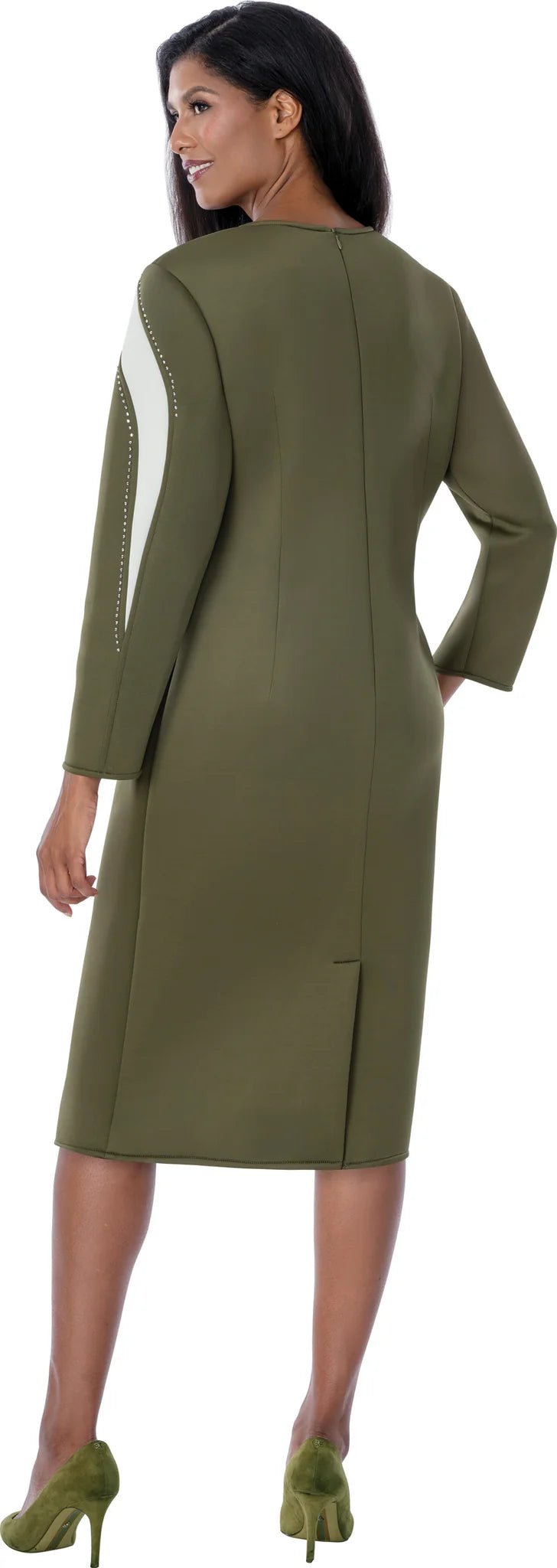 1pc Scuba Knit Womens Church Dress DN100741 - Especially Yours