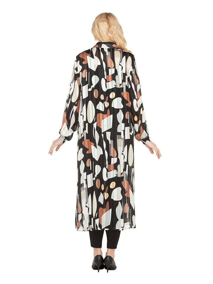 Chiffon Shirt Dress in Abstract Print - Especially Yours