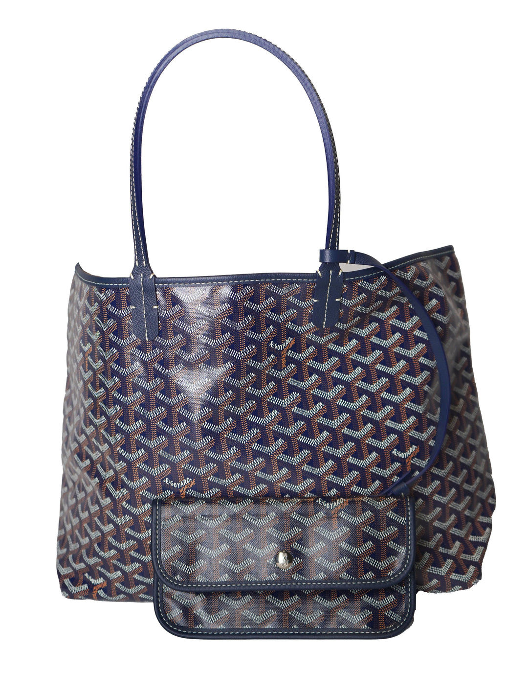 Goyard - Goyardine Saint Louis Tote PM Navy