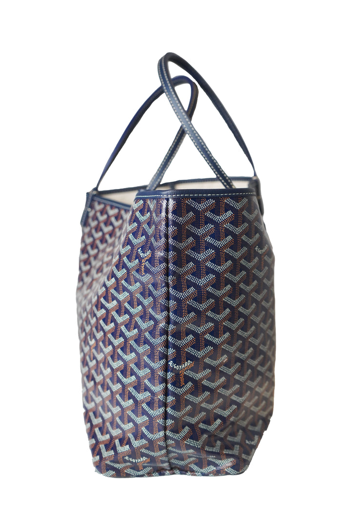 Goyard - Goyardine Saint Louis Tote PM Navy