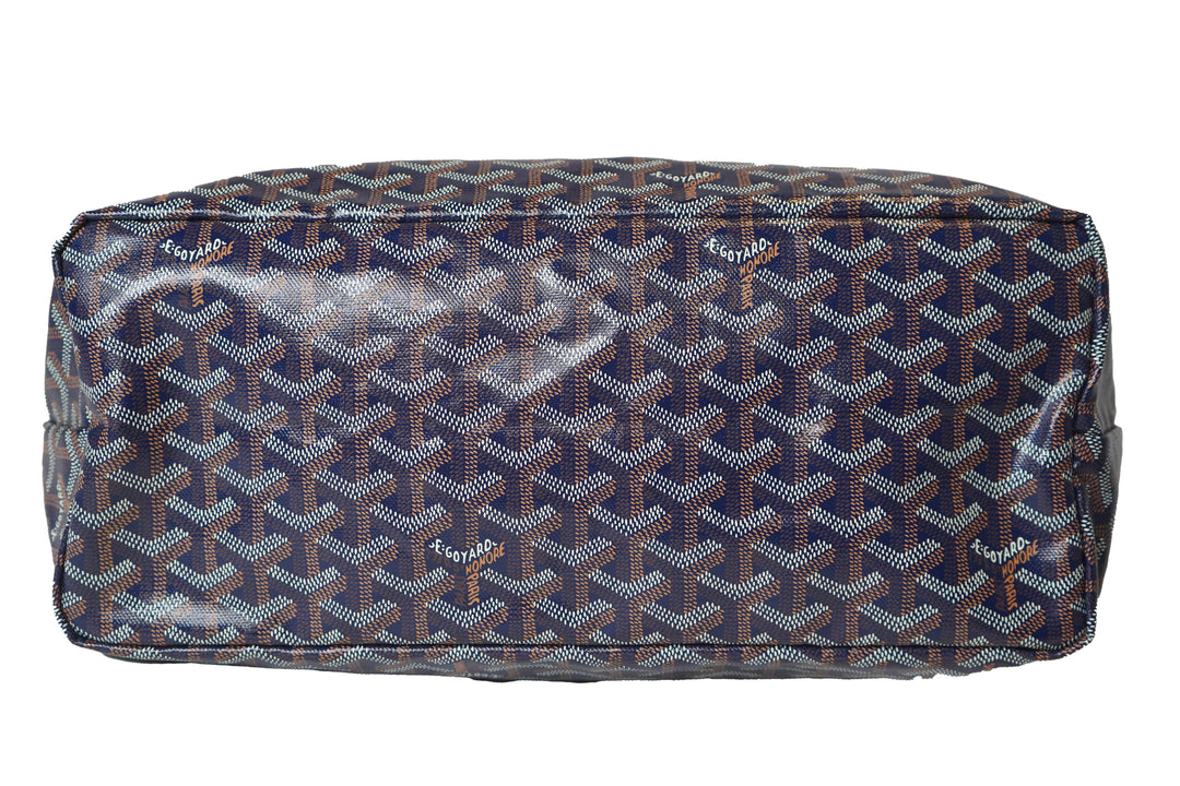 Goyard - Goyardine Saint Louis Tote PM Navy