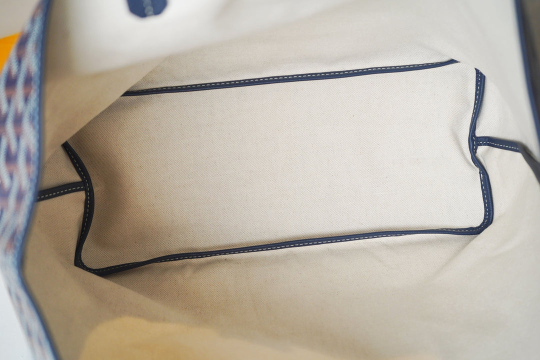 Goyard - Goyardine Saint Louis Tote PM Navy