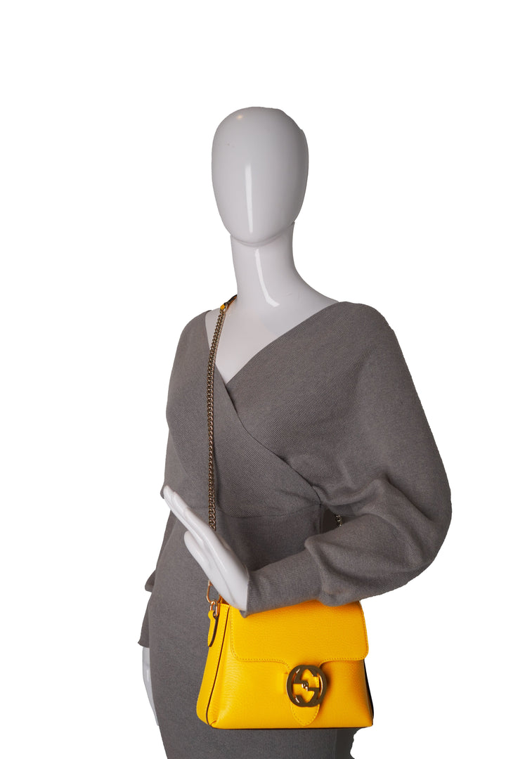 Gucci Yellow Dollar Calfskin