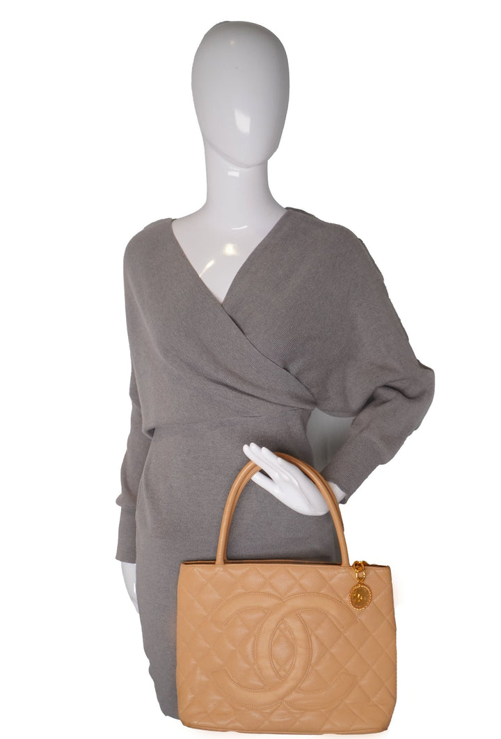 Chanel Tote Tan Medallion - Especially Yours