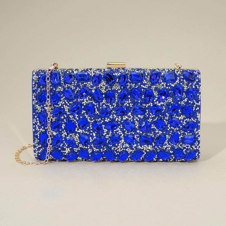 Faceted Stone Embellished Evening Clutch Bag - Especially Yours