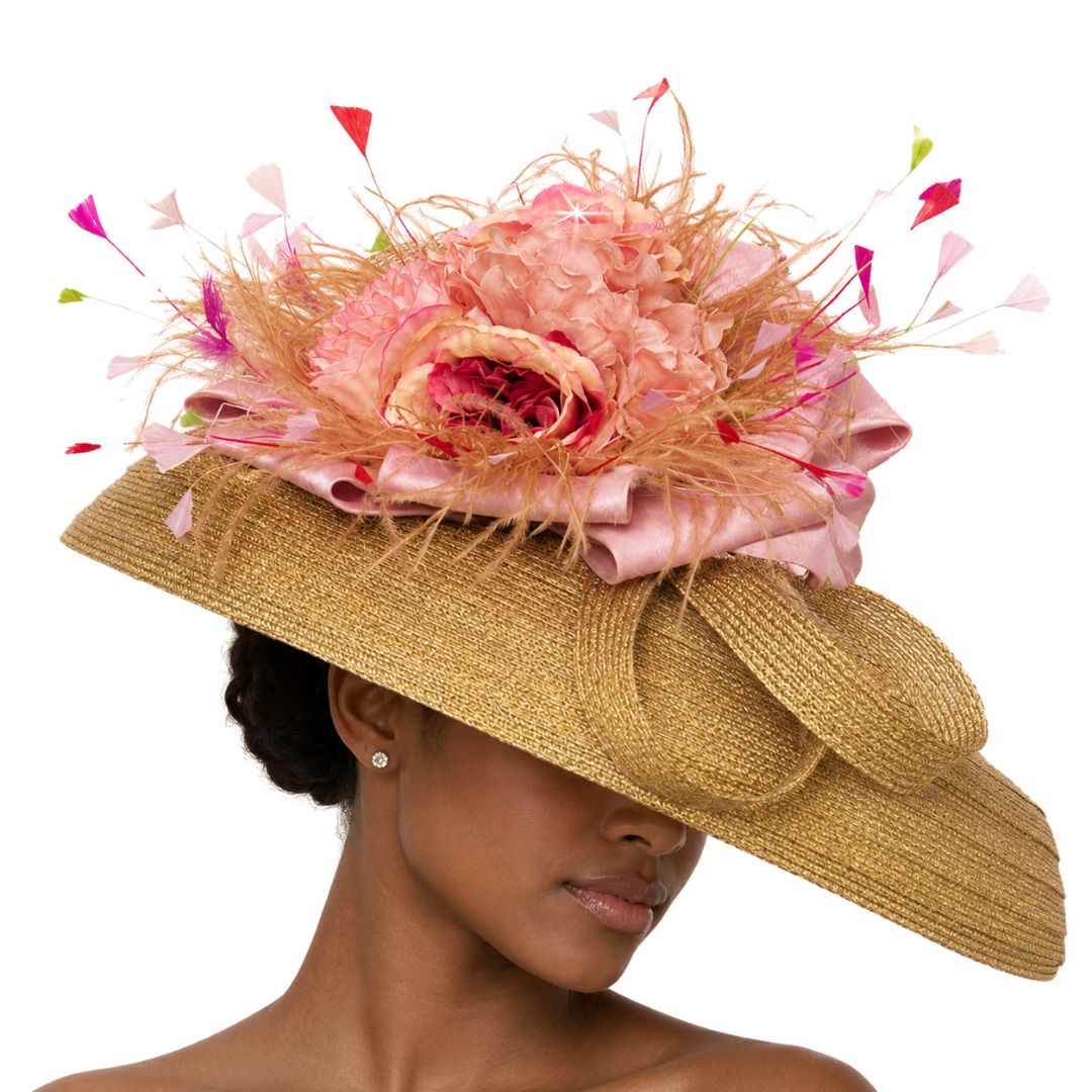 3506 PERGOLA Floral Derby Hat - Whittall & Shon - Especially Yours