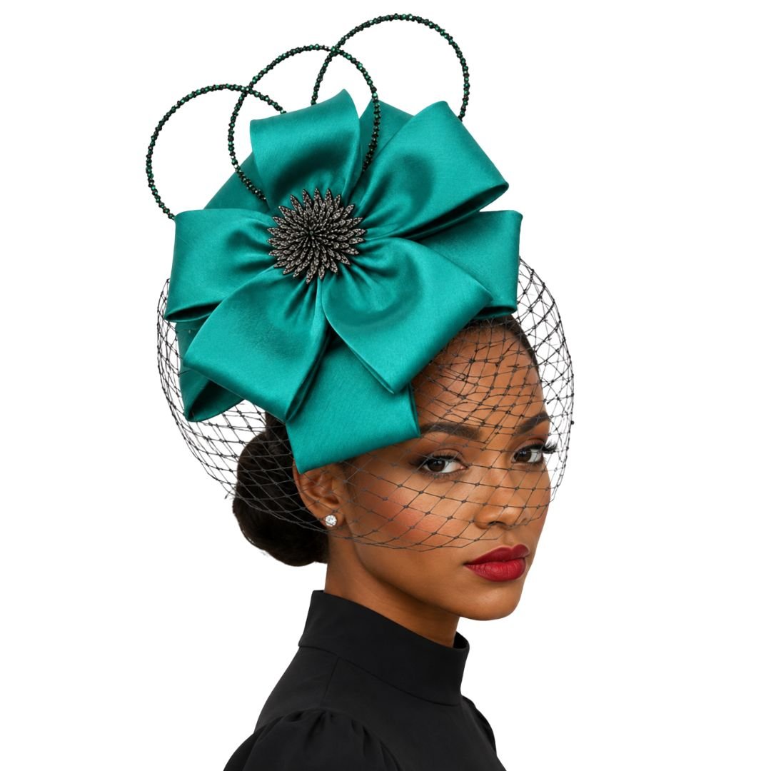 Lourdes Crystal Loop Juliet Cap Fascinator - Whittall & Shon - Especially Yours