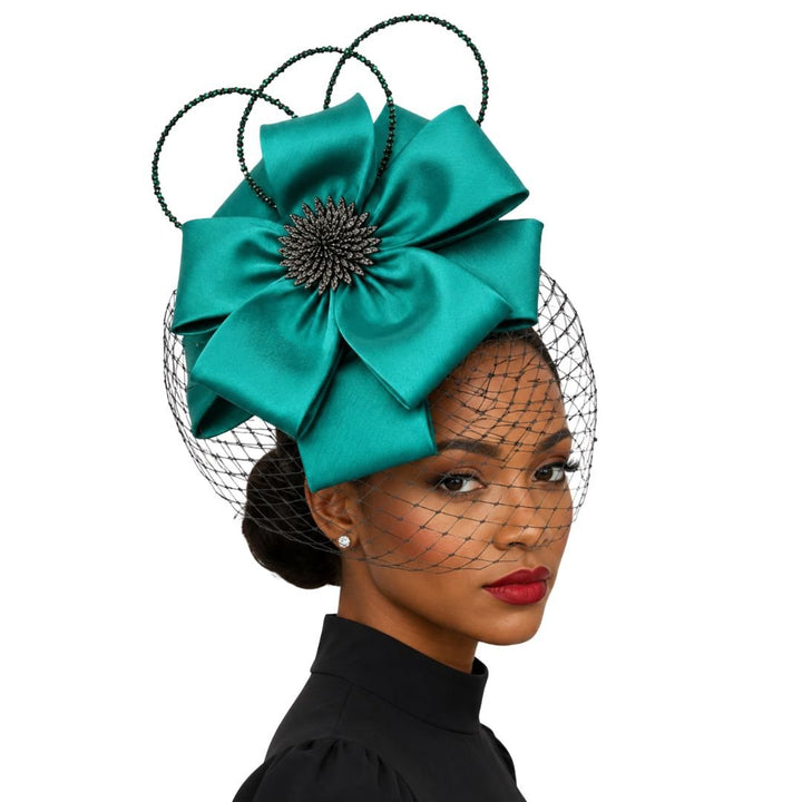 Lourdes Crystal Loop Juliet Cap Fascinator - Whittall & Shon - Especially Yours