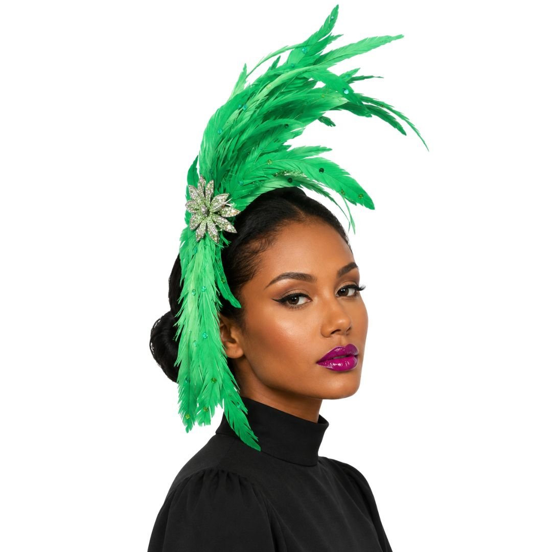 Josephine Baker Feather Crown Fascinator - Whittall & Shon - Especially Yours