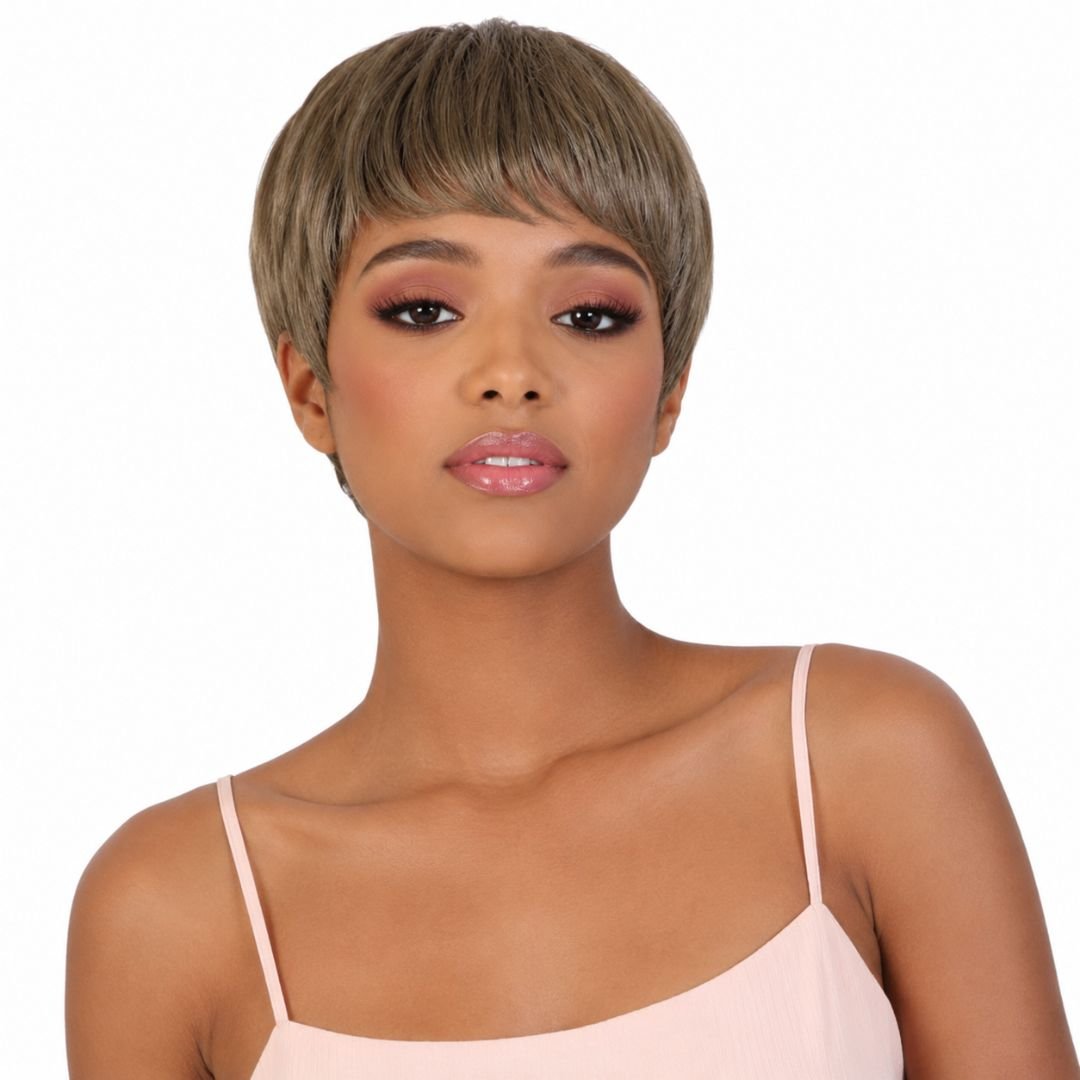 ALLY Side Bang Short Braid Style Synthetic Wig - MoTown Tress - Especially Yours