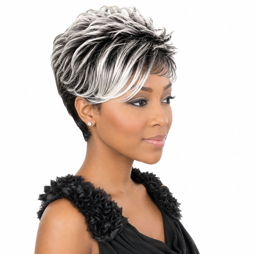 AQUA Wet & Wavy Curl Side Bang Synthetic Wig - MoTown Tress - Especially Yours