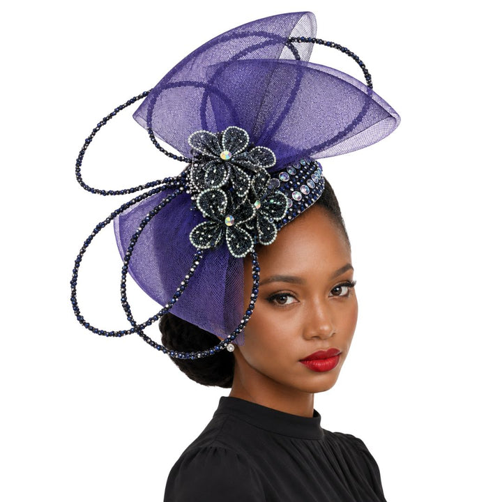 Grapevine Amethyst Crystal Loop Fascinator - Whittall & Shon