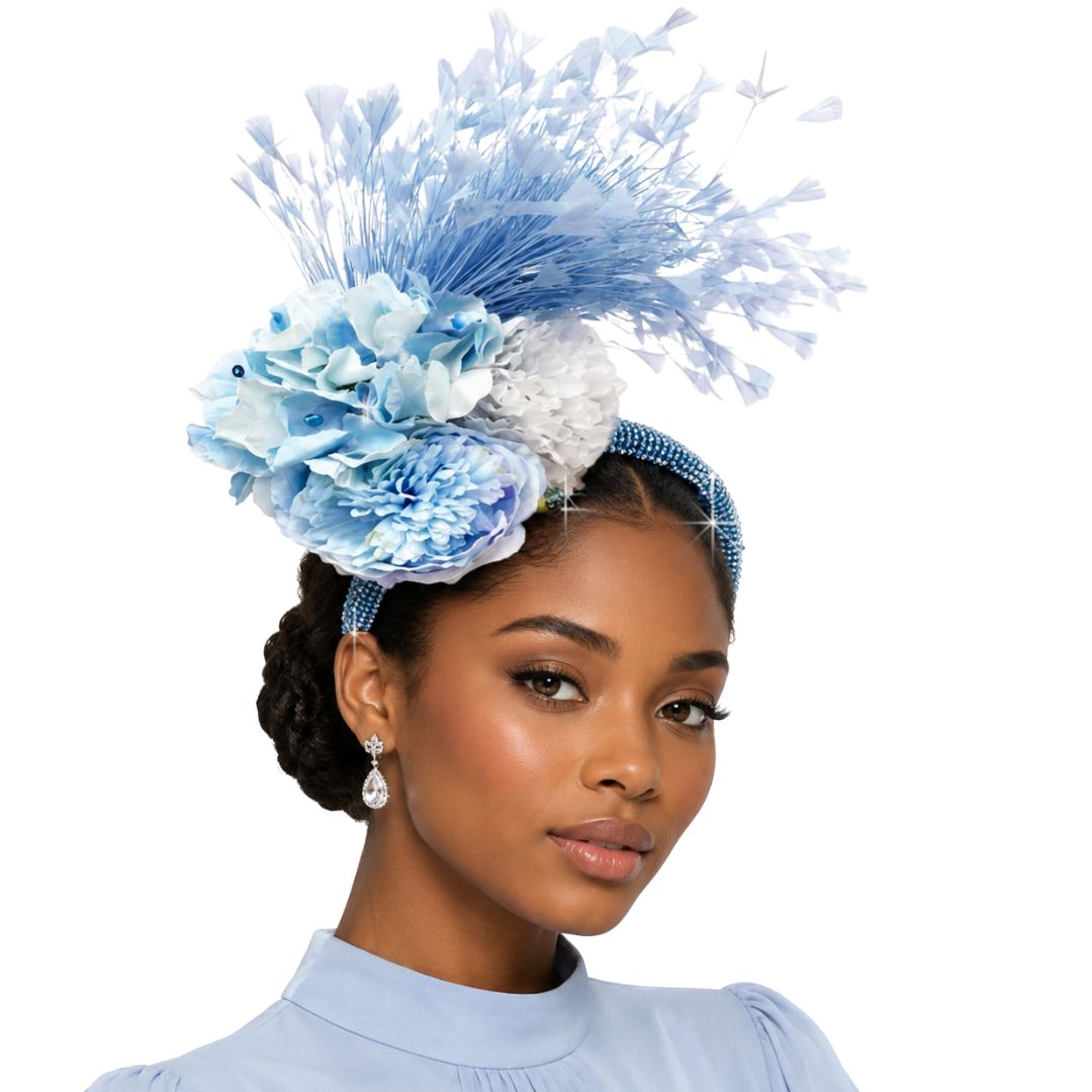 H2O Floral Spray Headband Fascinator - Whittall & Shon