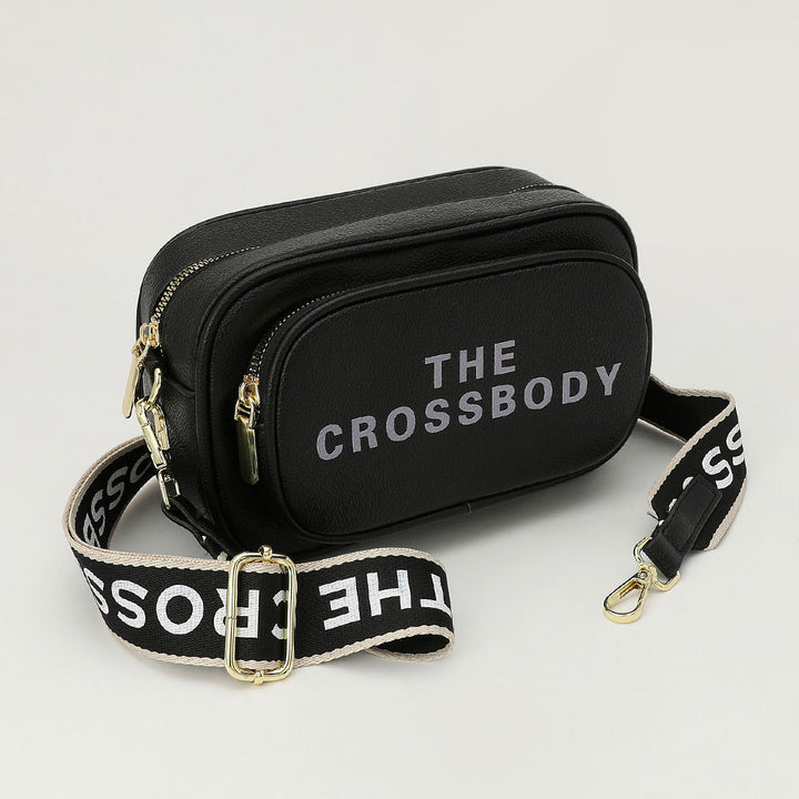 Faux Pebbled Leather Structured Crossbody Bag FSB0017