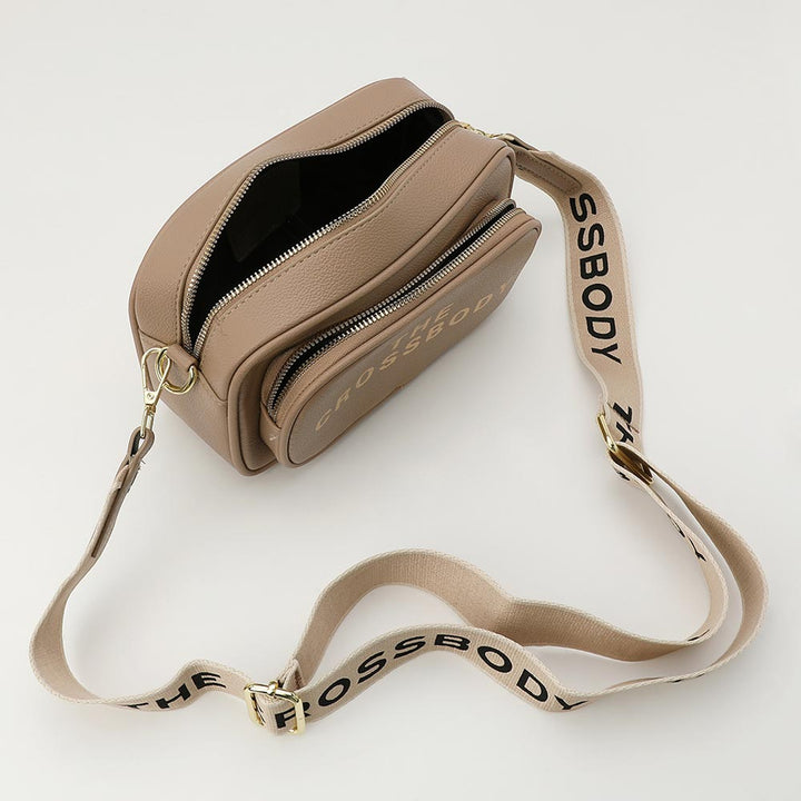 Faux Pebbled Leather Structured Crossbody Bag FSB0017