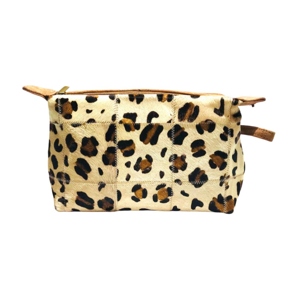 Leopard Patterned Genuine Fur Calf Pouch Bag - Especially Yours
