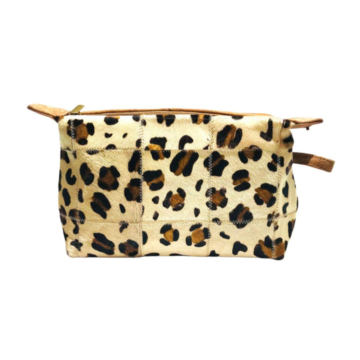 Leopard Patterned Genuine Fur Calf Pouch Bag - Especially Yours