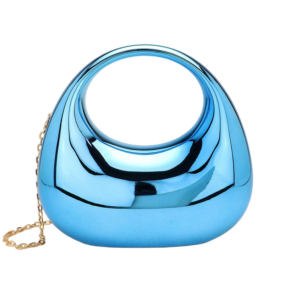 Metallic Acrylic Crescent Handbag - Especially Yours