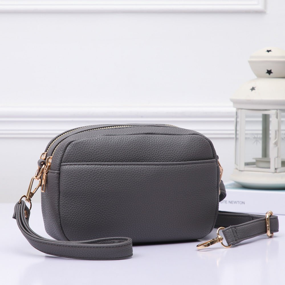 Pebbled Faux Leather Crossbody Bag - Especially Yours