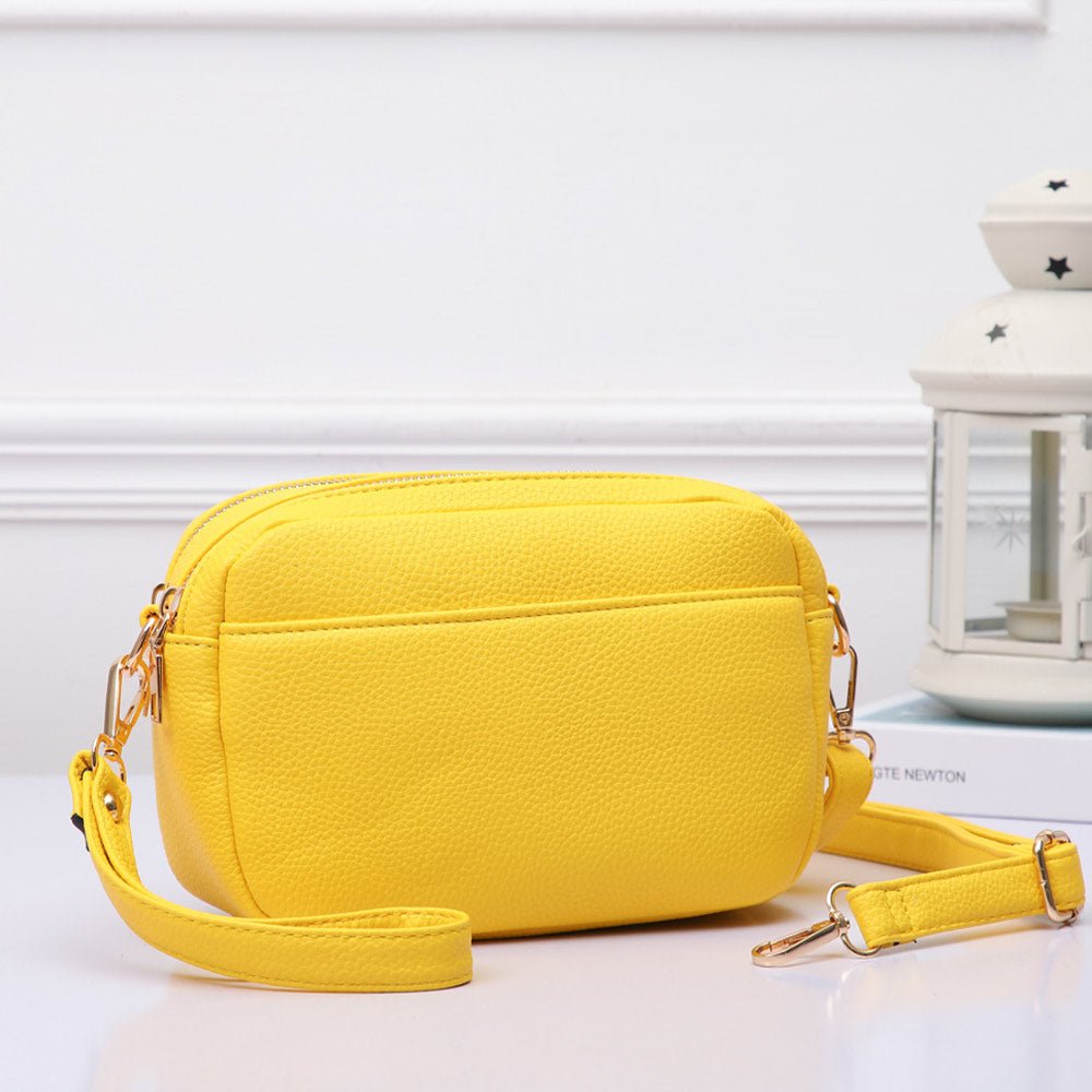 Pebbled Faux Leather Crossbody Bag - Especially Yours