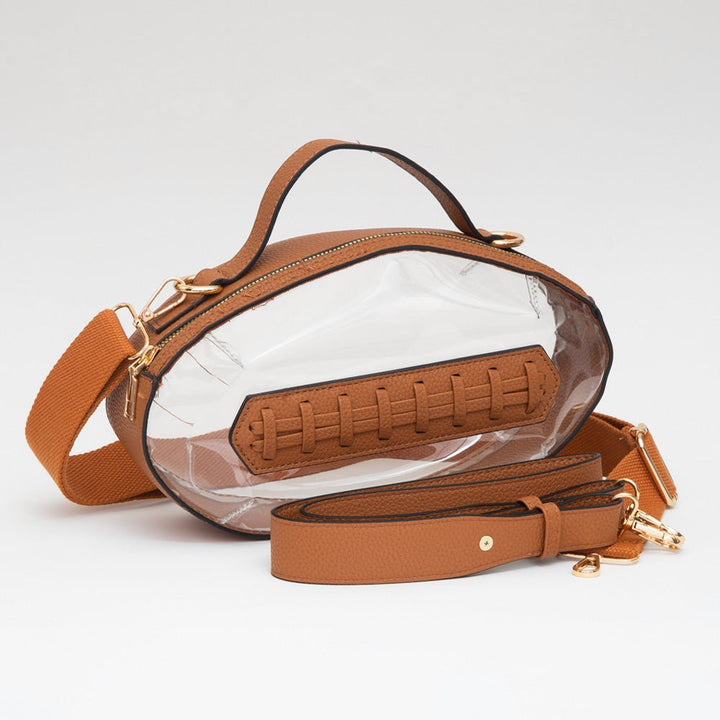Football Shaped Transparent Crossbody Bag - Especially Yours