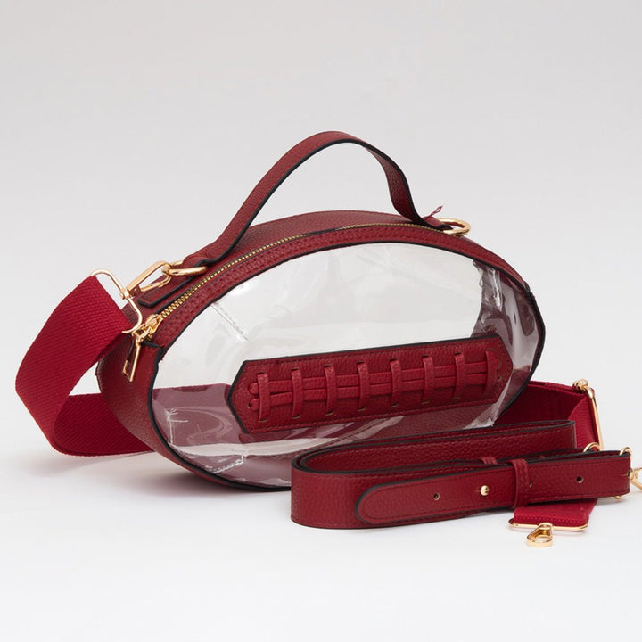 Football Shaped Transparent Crossbody Bag - Especially Yours
