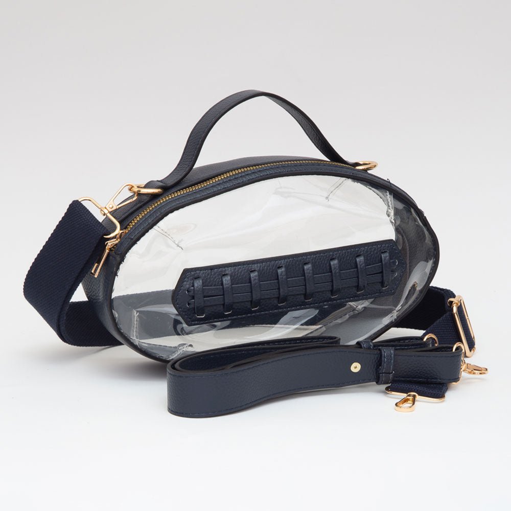 Football Shaped Transparent Crossbody Bag - Especially Yours