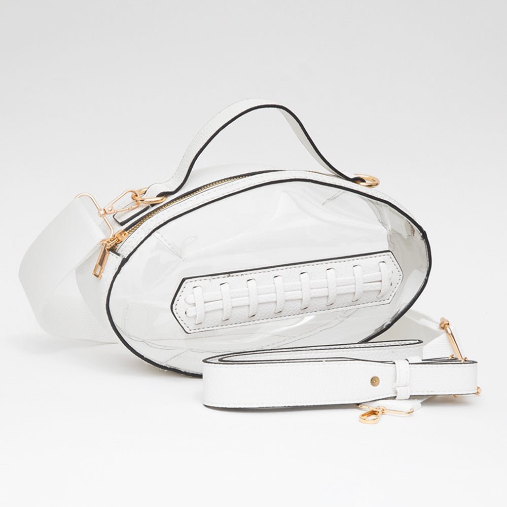 Football Shaped Transparent Crossbody Bag - Especially Yours