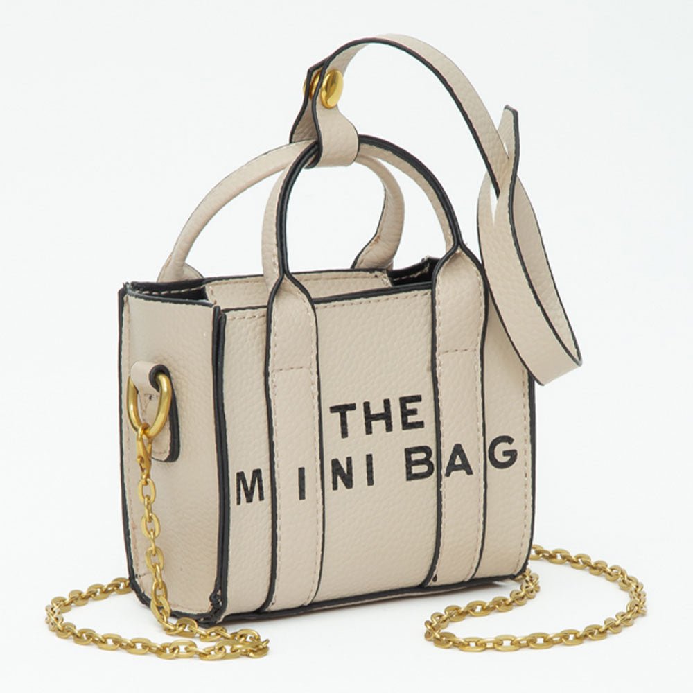 THE MINI BAG Message Pointed Faux Leather Bag Charm / Mini Bag / Crossbody Bag - Especially Yours