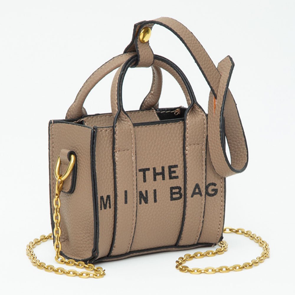 THE MINI BAG Message Pointed Faux Leather Bag Charm / Mini Bag / Crossbody Bag - Especially Yours