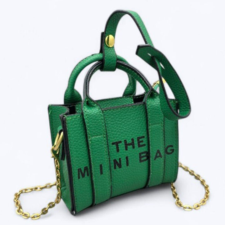 THE MINI BAG Message Pointed Faux Leather Bag Charm / Mini Bag / Crossbody Bag - Especially Yours