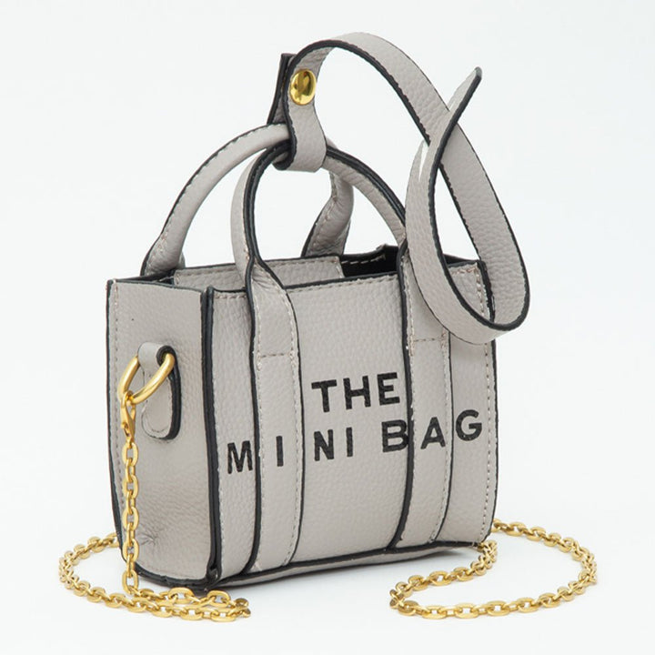 THE MINI BAG Message Pointed Faux Leather Bag Charm / Mini Bag / Crossbody Bag - Especially Yours