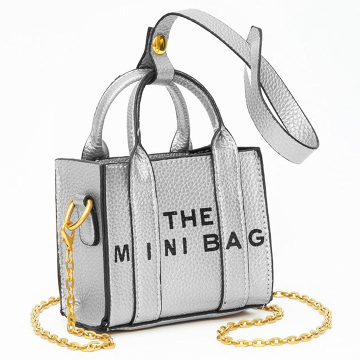 THE MINI BAG Message Pointed Faux Leather Bag Charm / Mini Bag / Crossbody Bag - Especially Yours