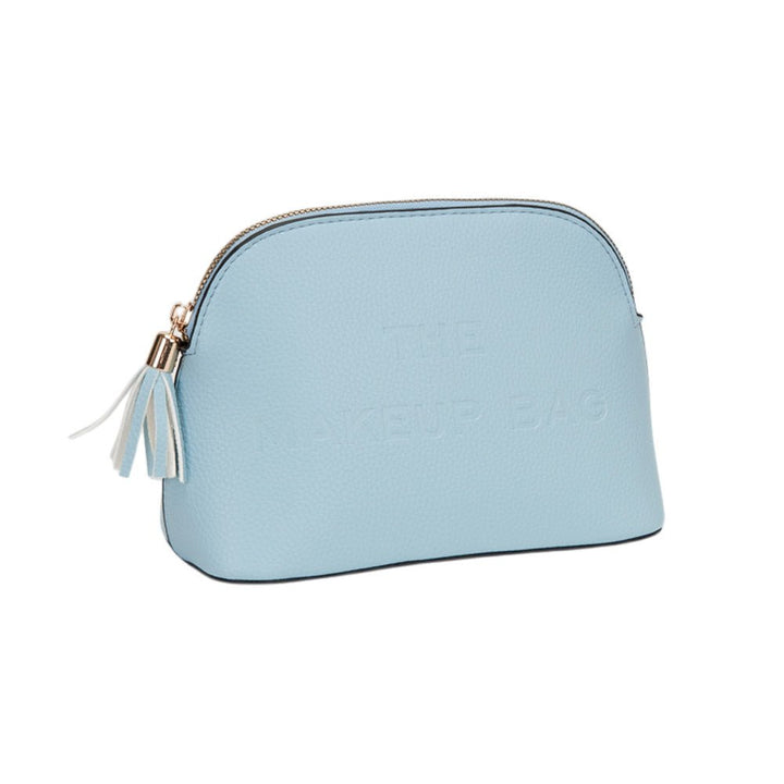 Faux Leather Tassel Zip Around Makeup Pouch Bag - Especially Yours