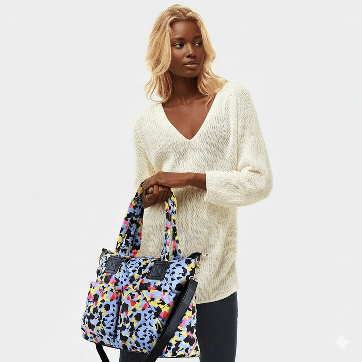 Animal Print Puffer Tote Bag - Especially Yours