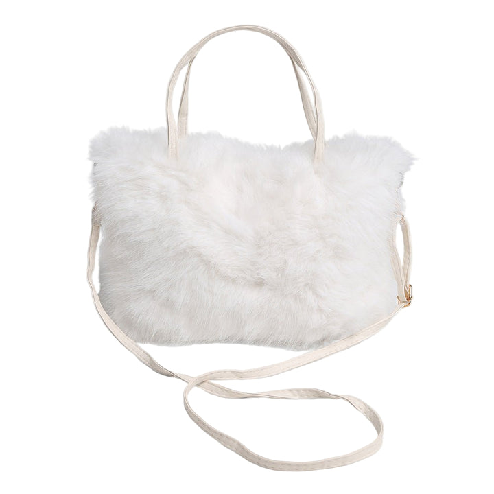 Solid Faux Fur Mini Handbag Crossbody Bag - Especially Yours