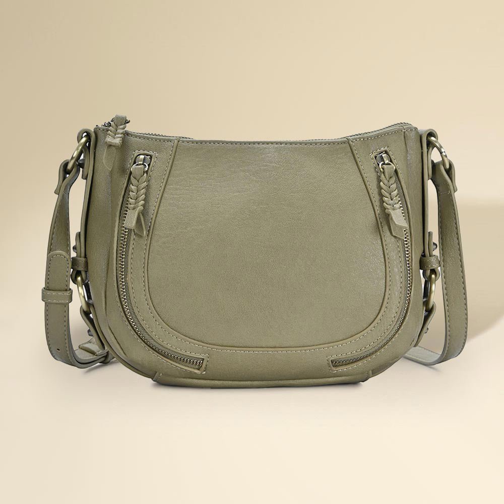 Faux Leather Compact Crossbody Bag - Especially Yours