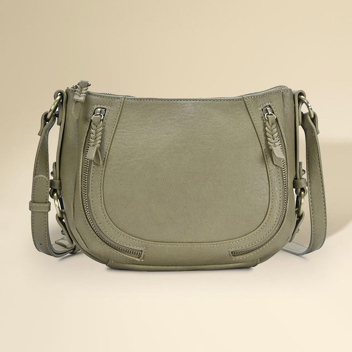 Faux Leather Compact Crossbody Bag - Especially Yours