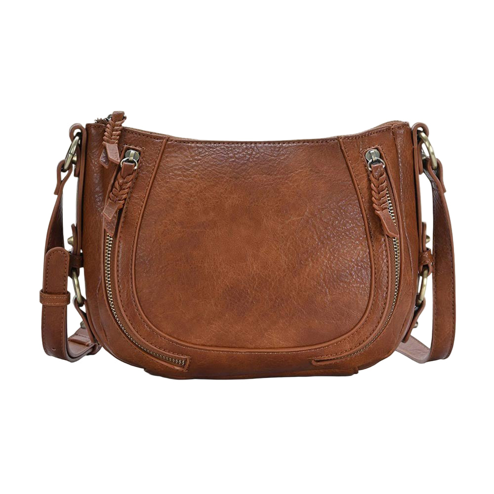 Faux Leather Compact Crossbody Bag - Especially Yours