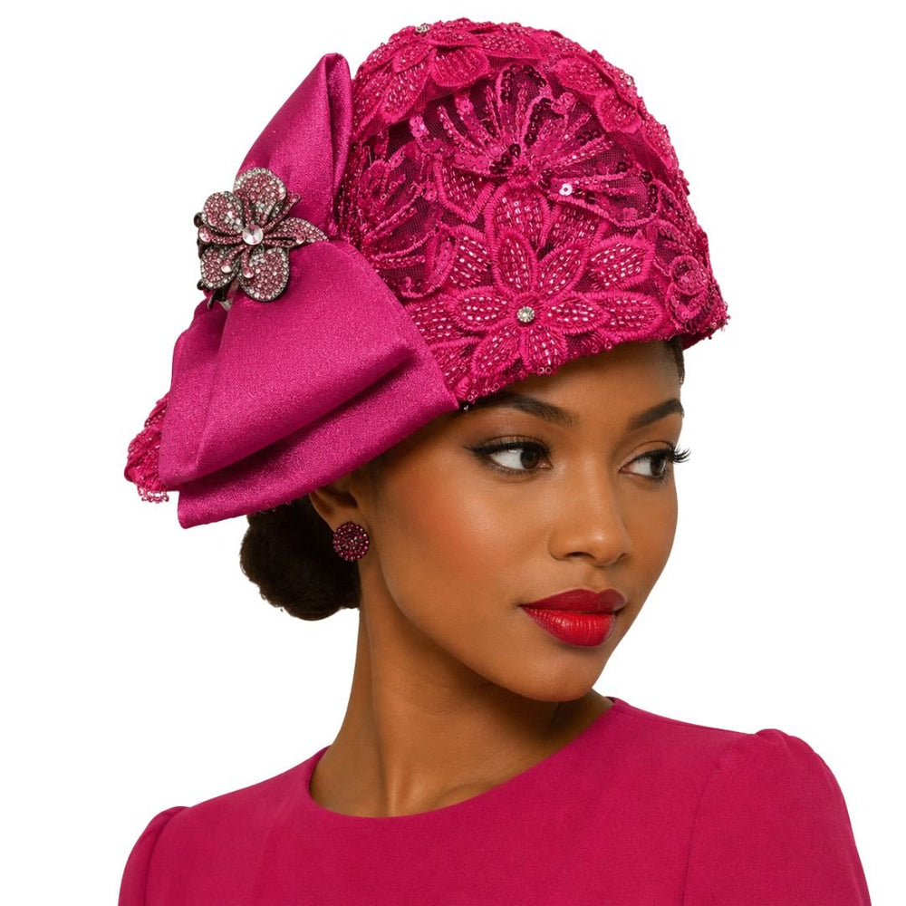 Vamp Beaded Cloche Church Hat by Whittall & Shon - Especially Yours