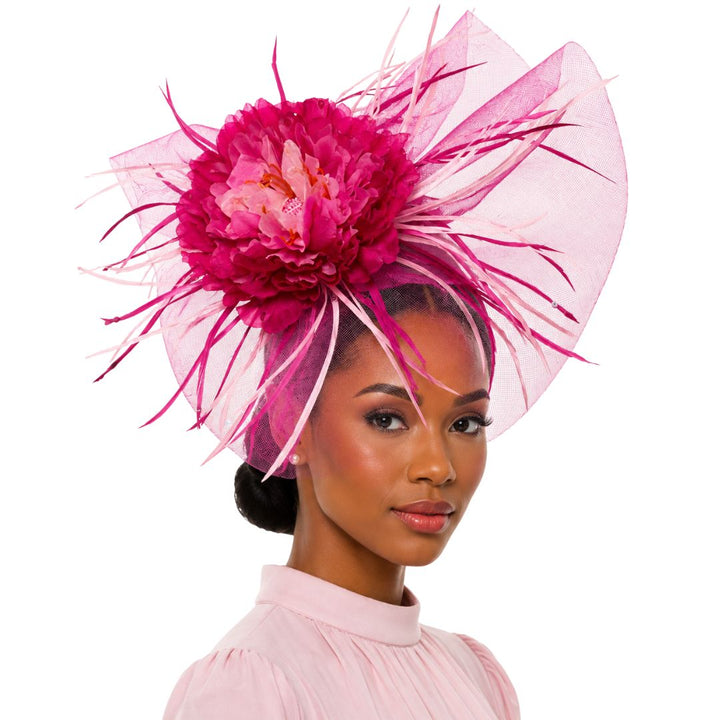 Singapore Peony Fascinator Church Hat - Whittall & Shon