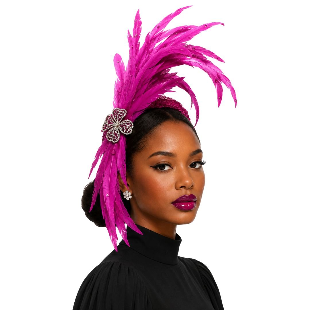 Josephine Baker Feather Crown Fascinator - Whittall & Shon - Especially Yours