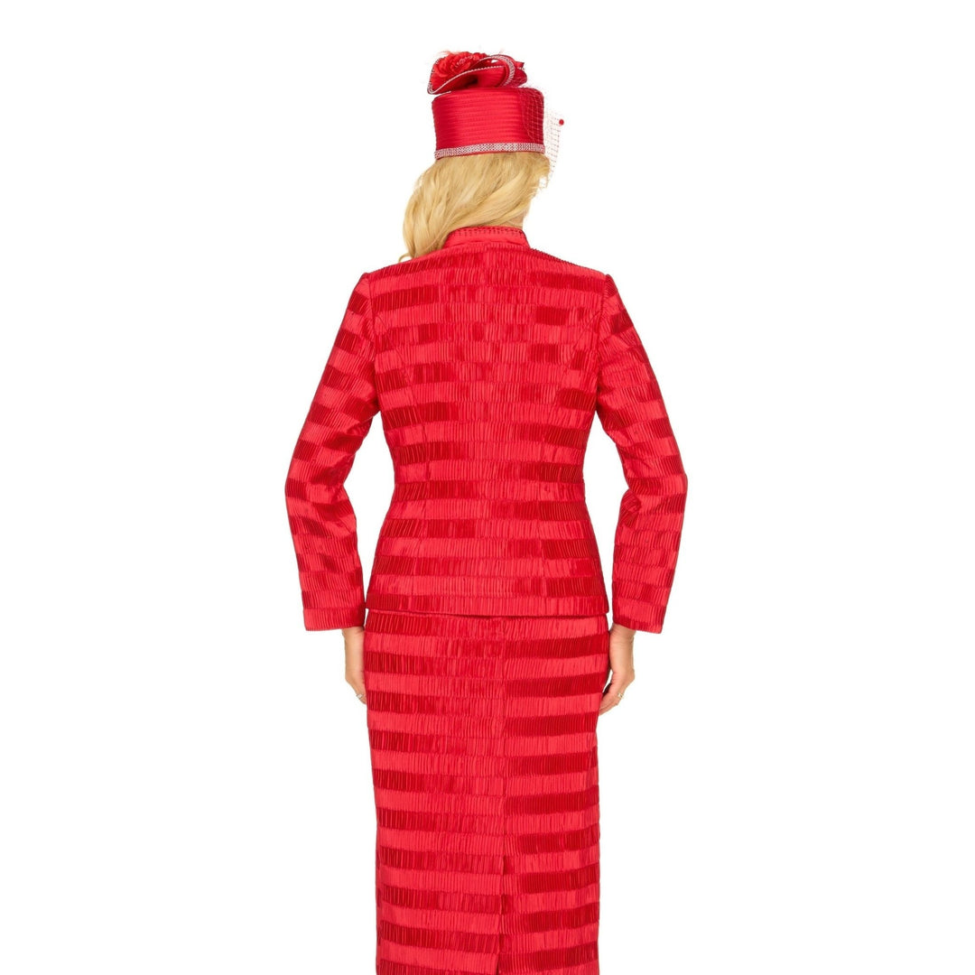 Classic Crinkle Satin 3pc Suit Ensemble-Plus