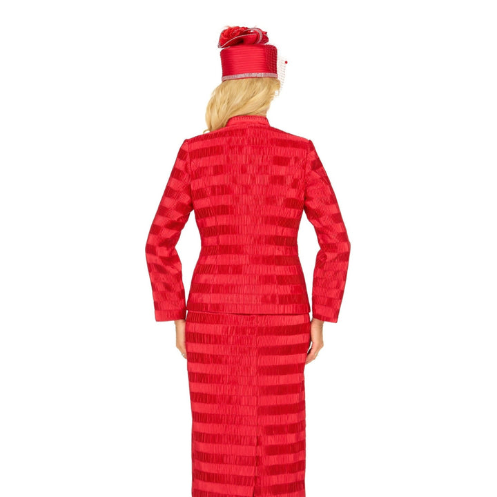 Classic Crinkle Satin 3pc Suit Ensemble-Plus